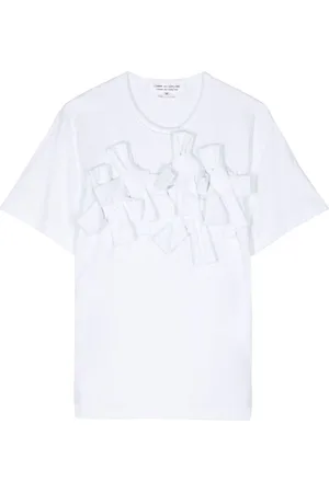 Comme des Garçons Tie-detail jersey T-shirt