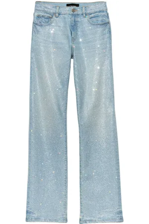 Purple Brand Rhinestone-embellished straight-leg jeans