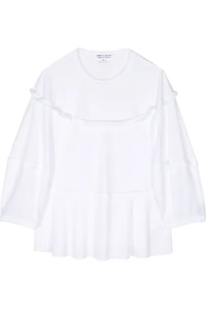 Comme des Garçons Yoke-detail cotton-jersey top