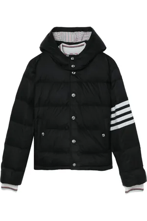 Thom Browne 4-Bar hooded puffer jacket