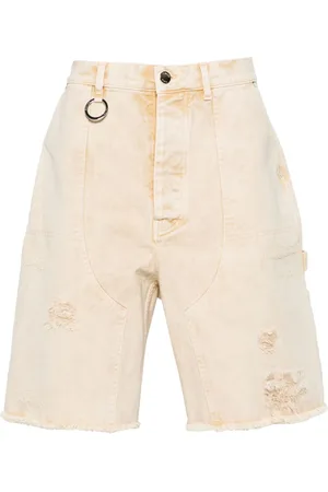 Etudes Friche distressed denim shorts