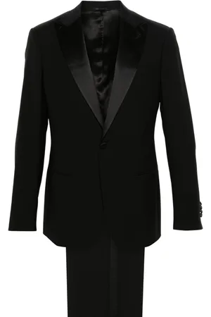 Giorgio Armani Contrast wool single-breasted suit
