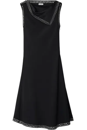 Burberry Eyelet-trim satin dress