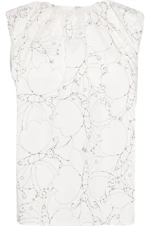 JNBY Butterfly-print cotton top