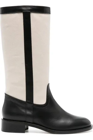 Scarosso Tess panelled canvas boots