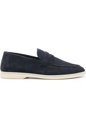 Scarosso Luciano suede penny loafers