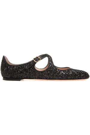 Bally Rina glitter-embellished ballerina shoes