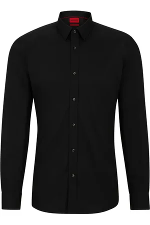 HUGO BOSS Slim-fit poplin shirt