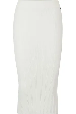 HUGO BOSS Ribbed-knit tube skirt