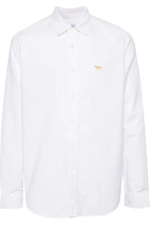 JUNYA WATANABE X Maison Kitsuné logo-embroidered shirt