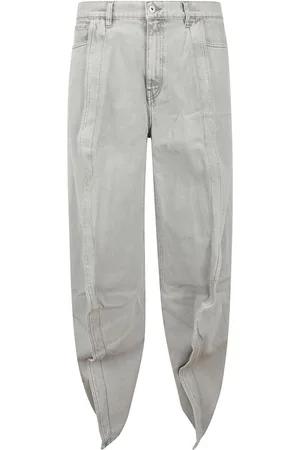 Y / PROJECT Ruffle-detail wide-leg jeans