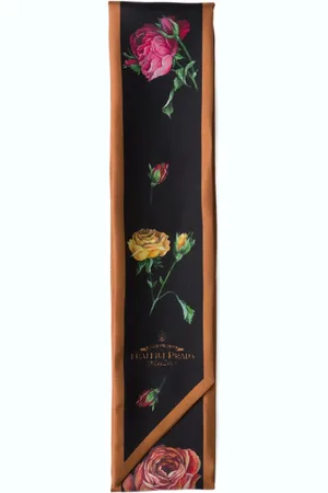 Prada Floral-print twill scarf