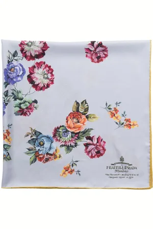 Prada Floral-print twill scarf