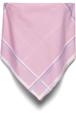 Prada Check-print cotton bandana top