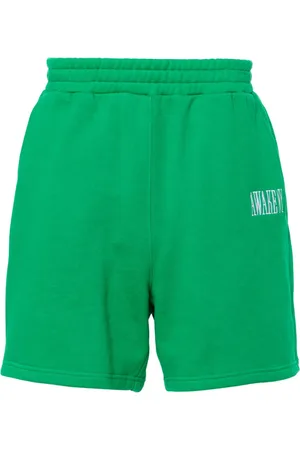 AWAKE NY Logo-patch track shorts
