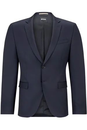 HUGO BOSS Virgin-wool single-breasted blazer