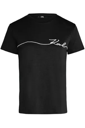Karl Lagerfeld Signature organic-cotton T-shirt