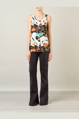 AMIR SLAMA Mid-rise flare trousers