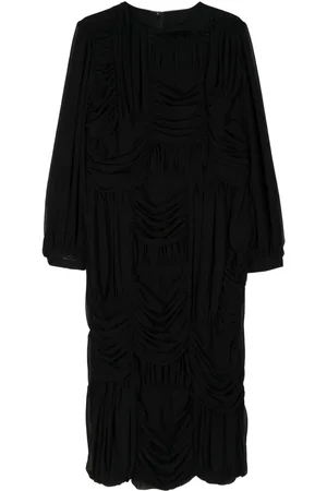 Comme des Garçons Draped Midi Dress