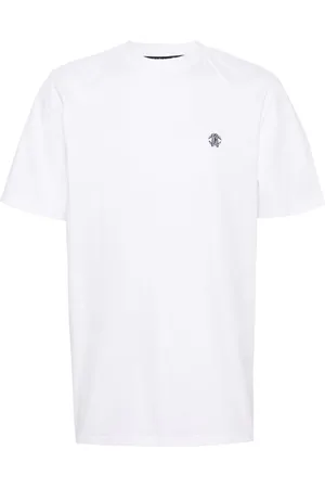 Roberto Cavalli Monogram-embroidered cotton T-shirt