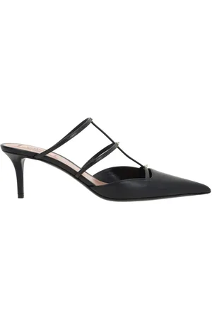 VALENTINO GARAVANI Rockstud Wispy 60mm leather mules