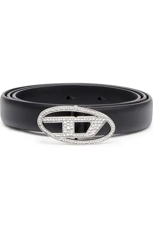 Diesel B-1DR crystal-embellished belt