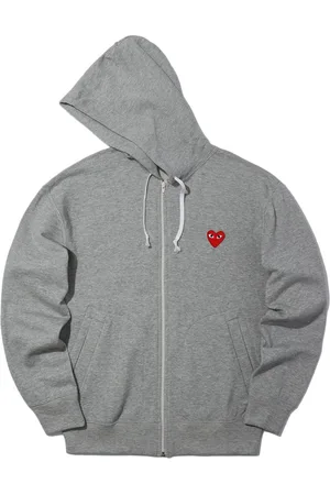 Comme des Garçons 5 Heart-print cotton hoodie