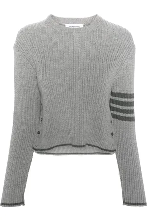 Thom Browne 4-Bar Stripes cable-knit jumper
