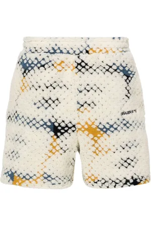 AWAKE NY Printed A fleece shorts