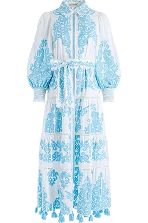ALICE+OLIVIA Shira floral-embroidered shirtdress