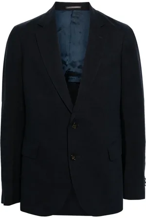 N.PEAL Amalfi linen single-breasted blazer