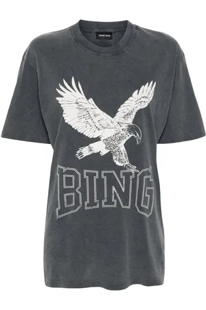 ANINE BING Logo-print cotton T-shirt