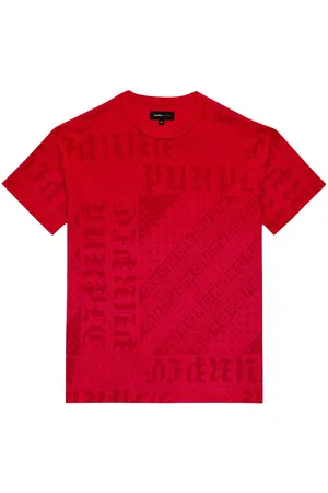 Purple Brand Logo-print cotton T-shirt