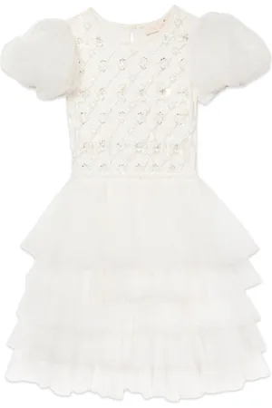 Tutu Du Monde Floral Lattice tulle dress