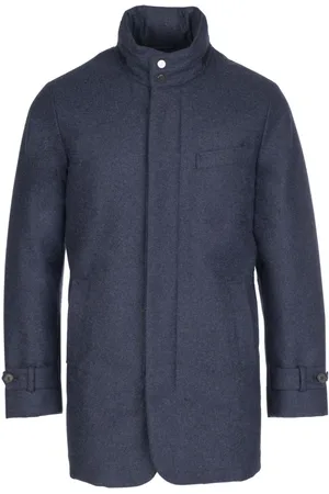Norwegian Wool Down-lined virgin-wool coat