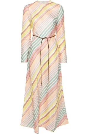 ZIMMERMANN Halliday striped midi dress