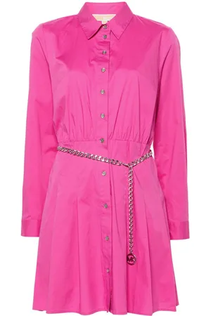 Michael Kors Belted mini shirt dress
