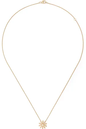 HARWELL GODFREY 18kt yellow Tiny Sunflower diamond pendant necklace