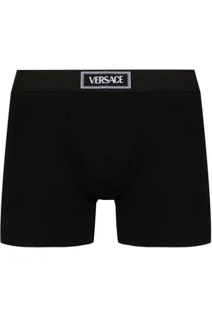 VERSACE 90s Logo ribbed long boxers