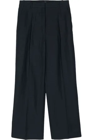 N.PEAL Florence linen palazzo pants