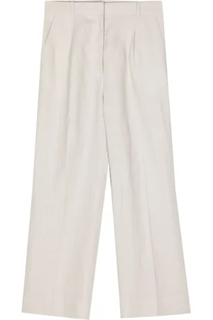 N.PEAL Florence linen palazzo pants