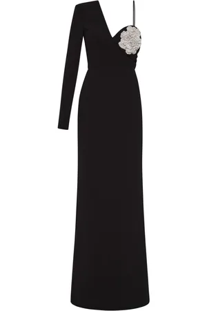Rebecca Vallance Sachiel floral-appliqué gown