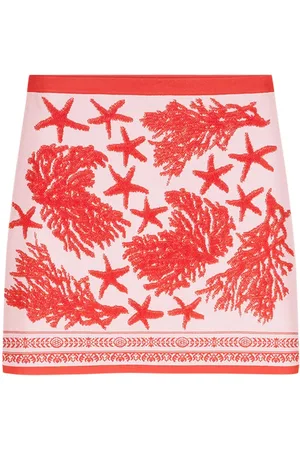 VERSACE Barocco Sea knitted mini skirt