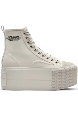 Marc Jacobs Logo-embossed cotton sneakers