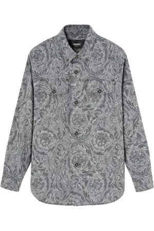VERSACE Barocco jacquard gabardine overshirt