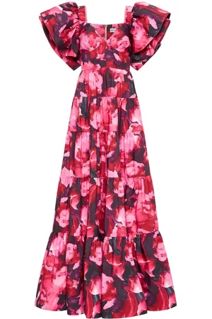 Rebecca Vallance Petunia abstract-print gown