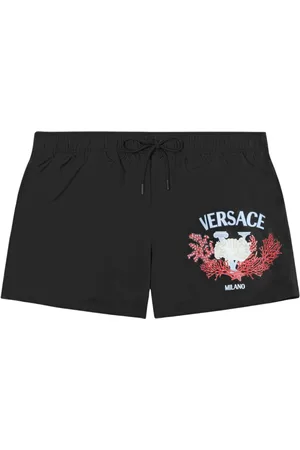 VERSACE University Coral swim shorts