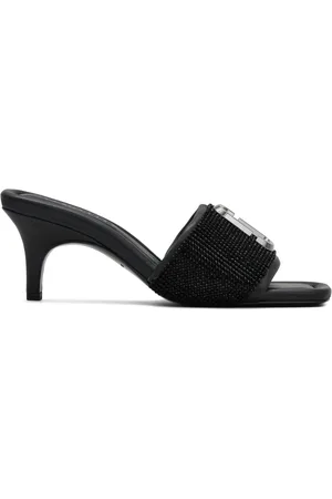 Marc Jacobs 65mm The Rhinestone J leather mules