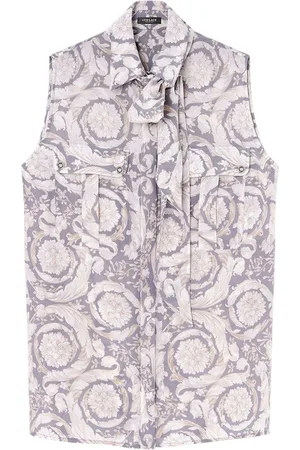 VERSACE Barocco Lavallière silk blouse