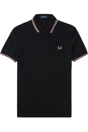 Fred Perry Stripe-detail cotton polo shirt